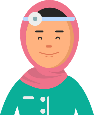 Female arabic doctor  Illustration