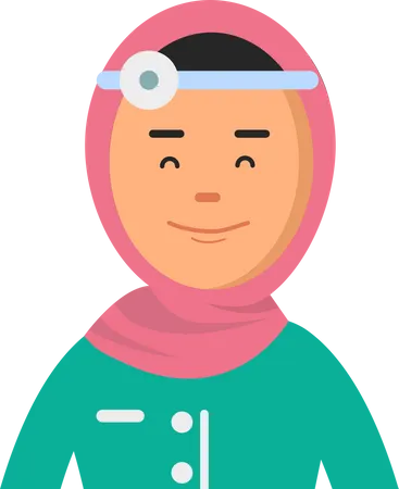 Female arabic doctor  Illustration