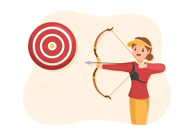Female Archer  Illustration