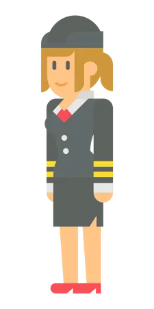 Female Army general  Illustration