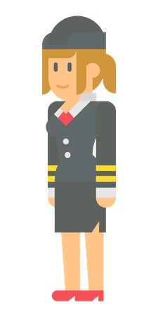 Female Army general  Illustration