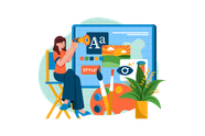Premium Design Job Illustration Pack From Design Development 