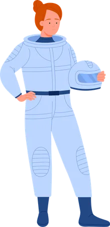 Female astronaut  Illustration