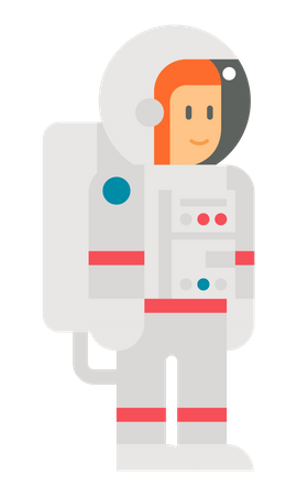 Female astronaut  Illustration