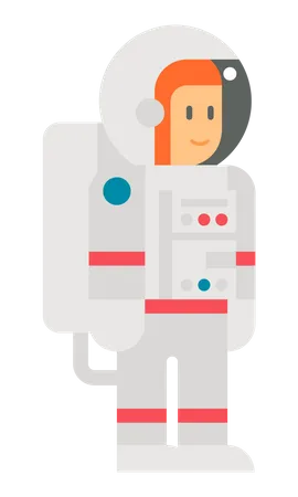 Female astronaut  Illustration