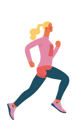 Female athlete  Illustration