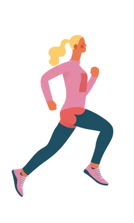 Female athlete  Illustration