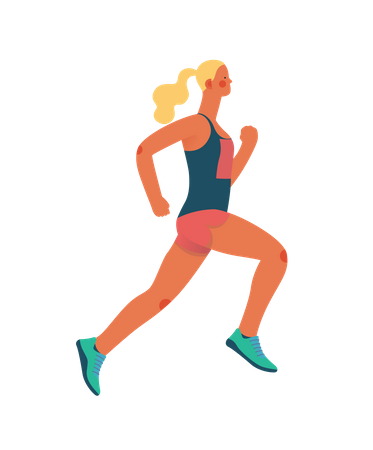 Female athlete  Illustration