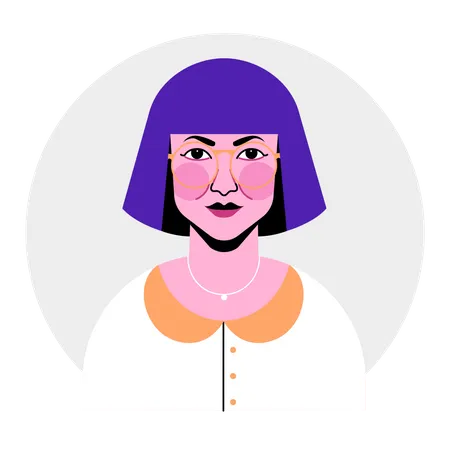 Female avatar  Illustration