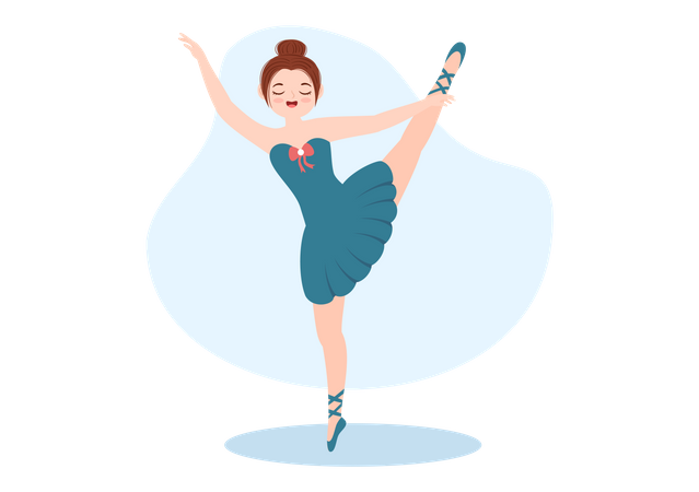 Female Ballet dancer Illustration