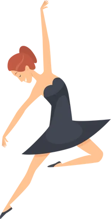 Female ballet dancer  Illustration