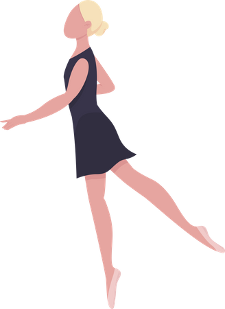 Female ballet dancer  Illustration