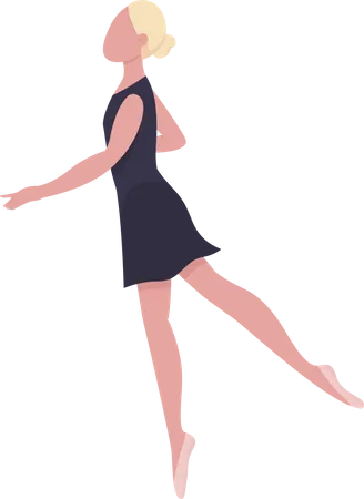 Female ballet dancer  Illustration