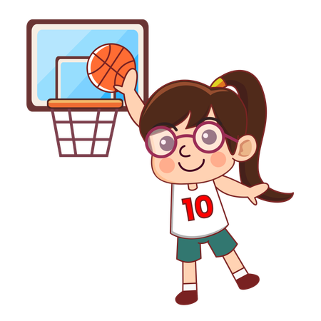 Female Basketball Athlete  일러스트레이션