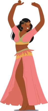 Female Belly Dance  Illustration