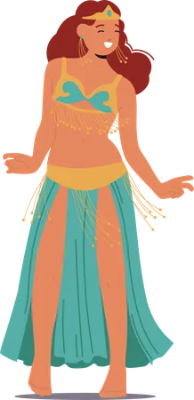 Female Belly Dance  Illustration