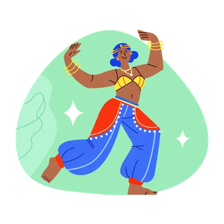 Female Belly Dance  Illustration