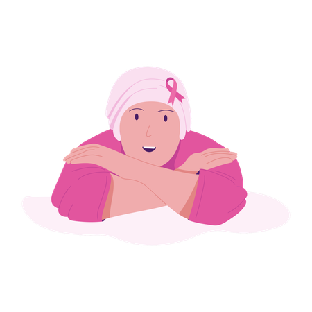 Female Breast cancer Patient  Illustration