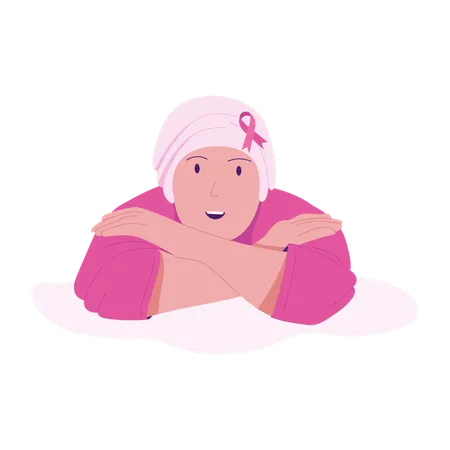 Female Breast cancer Patient  Illustration