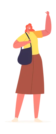 Female character standing Illustration