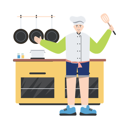 FEMale Chef  Illustration