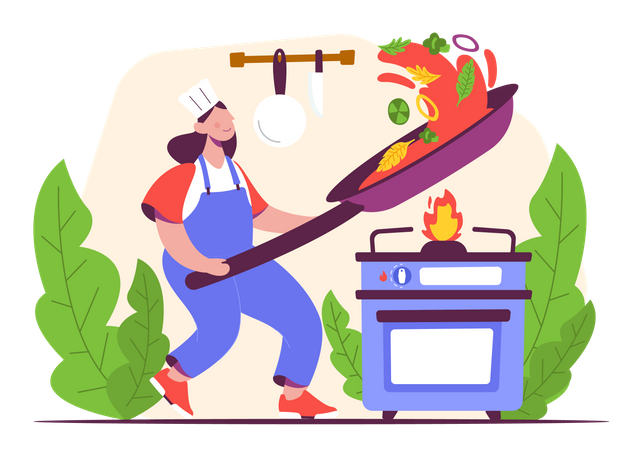 Female Chef Illustration