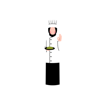 Female chef Illustration