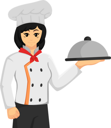 Female Chef  Illustration