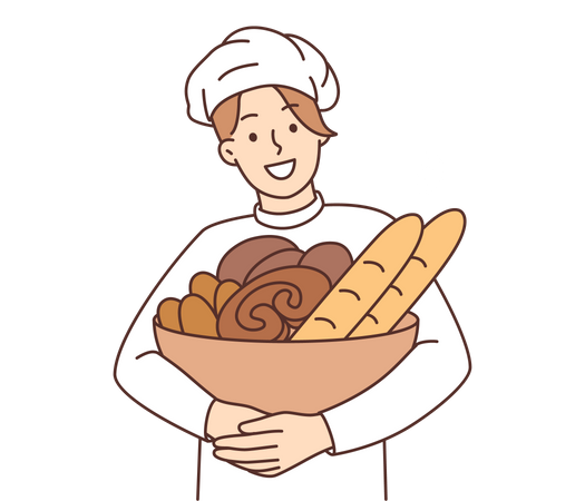 Female chef  Illustration