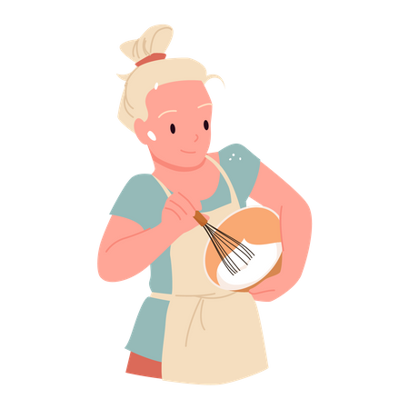 Female chef  Illustration