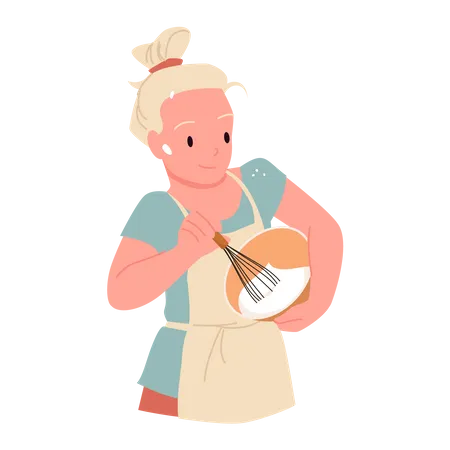 Female chef  Illustration