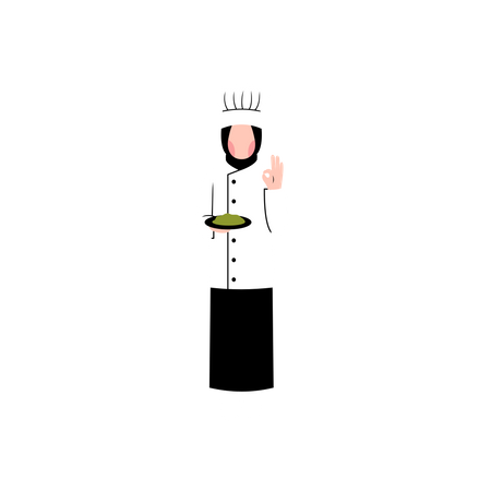 Female chef  Illustration