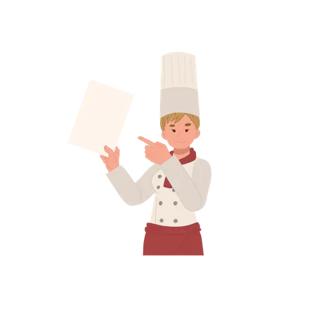 Female chefs recommendation Illustration