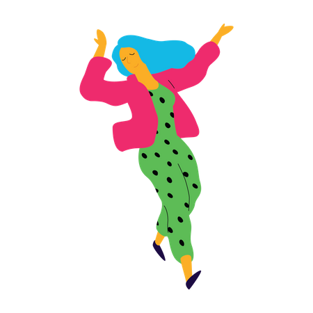 Female Choreographer  Illustration