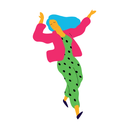 Female Choreographer  Illustration