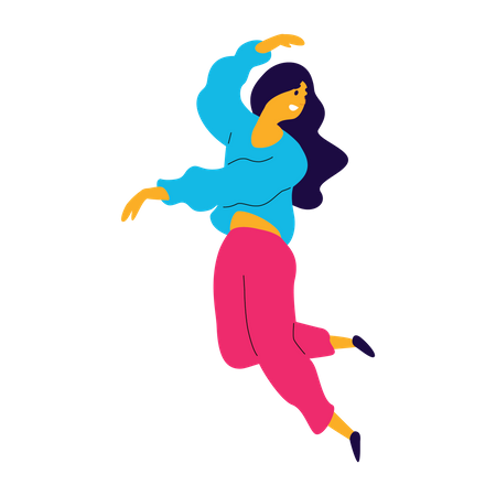 Female Choreographer  Illustration