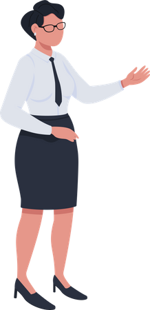 Female civil servant  Illustration