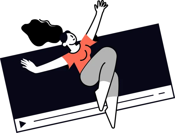Female Content Creator  Illustration