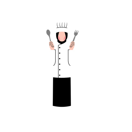 Female cook Illustration