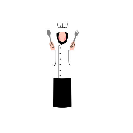 Female cook  Illustration