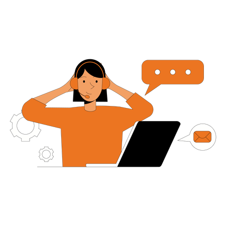 Female Customer Service  Illustration