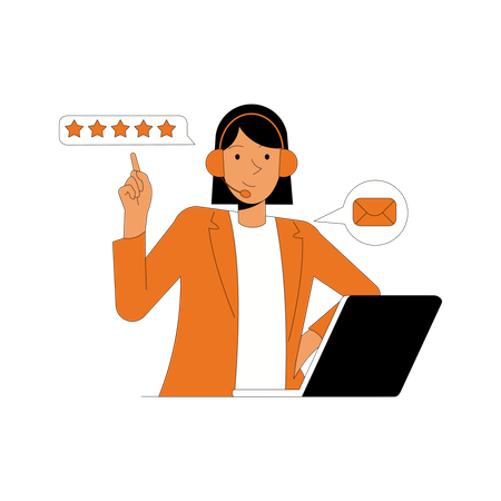 Female Customer Service  Illustration