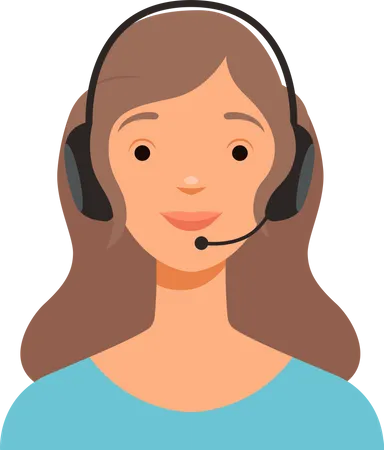 Female customer service representative  Illustration