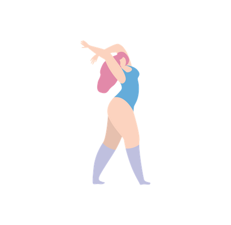 Female dancer  Illustration