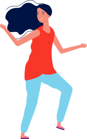 Female dancer Illustration