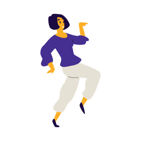 Female Dancer  Illustration