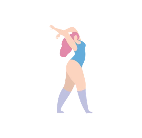 Female dancer  Illustration