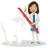 female dentist illustration free download