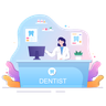 dentist receptionist illustration free download