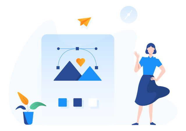Female Designer  Illustration